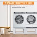 SKM Laundry Pedestal for Washer and Dryer 18" Top - Heavy Obligation Stee... - Image 4