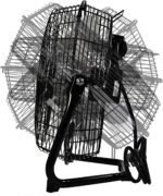 Consolation Zone Cradle Flooring Fan, 12 inch, 3 Pace, Excessive Velocity, 180 De... - Image 6