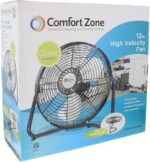 Consolation Zone Cradle Flooring Fan, 12 inch, 3 Pace, Excessive Velocity, 180 De... - Image 9