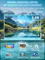 16" Blue Laptop computer Pc 16G RAM 256GB SSD 2.5K FHD(2560x1600) IPS Scr... - Image 3