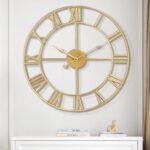 1st owned Massive Wall Clock Silent Non-Ticking Roman Numerals Classic B... - Image 2