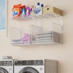 2 Pack Laundry Room Cabinets Group And Storage,Wall Mounted Clot... - Image 2