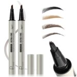 2 Pack Microblading Eyebrow Pen and Forehead Tint for Girls with Angled Br... - Image 2