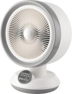 2-in-1 Heater Fan Combo, Air Circulator Fan with Distant Management, 55° A... - Image 2