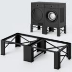 2 in 1 Washer Dryer Pedestals, 13" Top, 28.3" Broad, 700lbs Capability... - Image 2