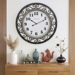 24 Inch Classic Iron Metallic Body Wall Clock Silent, Battery Operated, ... - Image 2