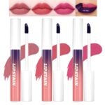 3 PCS Peel Off Lip Stain Lip Tint Set, Pinked Lip Stain Peel Off Matte... - Image 2