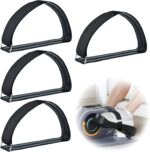 4 Pcs Ellipse Leg Exerciser Pedal Straps，Non-Slip Foot Pedal Straps fo... - Image 2