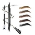 5 Shades Eyebrow Pen, Duo Forehead Microfilling Fork-Ideas & Exact Tip, N... - Image 2