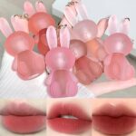6 Colours Velvet Matte Liquid Lipstick set, Cute Rabbit Lip Glaze 2 in ... - Image 2