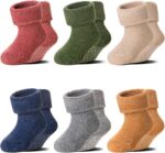6 Pairs Child Boy Woman Non Slip Socks Youngster Toddler Winter Thick Mushy W... - Image 2