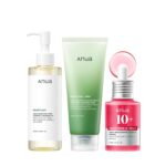 Anua 3-Step Glass Pores and skin Newbie Set, Double Cleaning with Facial Seru... - Image 2