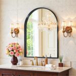 Arched Mirror 22"x30",Toilet Mirror, Wall Mounted Self-importance Mirror with... - Image 2