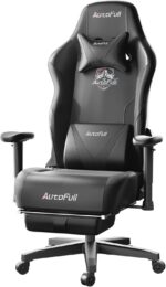 AutoFull Gaming Chair, Ergonomic Wingless Cushion Laptop Chair, PU L... - Image 2