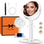 B Magnificence Planet Make-up Mirror with Lights, Lighted Magnifying Mirror 3... - Image 2
