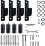 BESTHLS Pull Up Bar Equipment - 4 Pack of Wall Mounted Iron J Hooks ... - Image 2