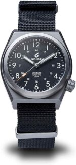 BOLDR Enterprise Computerized Look ahead to Males, 38mm Titanium Case, Nylon Strap... - Image 2