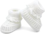 Child Booties New child Hand Crochet Knit Cotton Bootie Cozy Heat Delicate So... - Image 2