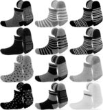 Child Boy Socks, Non Slip Toddler Socks, 12 Pairs Cotton Grip Socks Cre... - Image 2