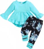 Child Woman Garments Toddler Toddler Woman Outfit Lengthy Sleeve Shirts High Ru... - Image 2