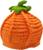 Child Pumpkin Beanie Hat - Cute Knitted Cap for Halloween, Thanksgiving... - Image 2