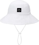 Child Solar Hat Smile Face Toddler UPF 50+ Solar Protecting Bucket hat Good... - Image 2