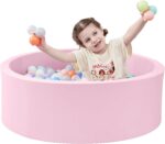 Ball Pit for Toddlers, 35.4"x 11.8" Foam Ball Pits, Indoor Tender Spherical ... - Image 2