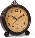 Battery Alarm Clock,Night time Gentle,Classic Hangable Tremendous Silent Non Tick... - Image 2