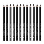 Black Eyeliner Pencil Set - 12 PCs Matte Silky Formulation Waterproof Eye... - Image 2
