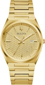 Bulova Mens Costume Basic Quartz Two Tone Stainless Metal Watch, Patte... - Image 2