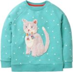 Bumeex Toddler Lady Sweatshirt Garments Outfit,Cotton Crewneck Christma... - Image 2