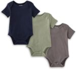 Burt's Bees Child Unisex Brief Sleeve Natural Cotton Bodysuits, 3-Pack - Image 2