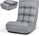 COSTWAY Folding Ground Lounge Chair, Ground Gaming Chair with 5-Place... - Image 2