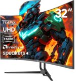 CRUA 32" Curved Gaming Monitor, 4k UHD(3840 * 2160P) VA Display, 1500R,... - Image 2