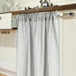 Cupboard Dishwasher Hidden Curtains with Telescopic Rod and Rod Clamp D... - Image 2
