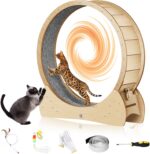 Cat Wheel for Indoor Cats - 40" Giant Cat Train Wheels, Cats Runnin... - Image 2