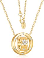 Clover Necklaces for Ladies Dainty Pendant with Lab-Grown Moissanite an... - Image 2