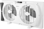 Consolation Zone Window Fan for Bed room, 9 inch 3 Velocity Twin Followers with Aut... - Image 2