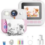 Contixo KC4 Youngsters Digicam Immediate Print, Pink 2.4” Display Kids Digit... - Image 2