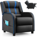 Costzon Youngsters Recliner, Gaming Recliner Chair w/Facet Pockets, Footrest,... - Image 2