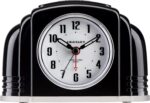 Crosley Classic Artwork Deco Analog Alarm Clock, Conventional Ticking, Auto... - Image 2
