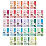 DERMAL 26 Combo Pack Collagen Essence Korean Face Masks (Pink & Inexperienced) -... - Image 2