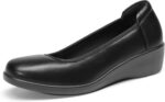 DREAM PAIRS Ladies's Low Wedges Heels Pumps Snug Slip-on Spherical T... - Image 2