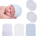 DRESHOW BQUBO New child Hospital Hat and Mittens Toddler Child Beanie Smooth... - Image 2