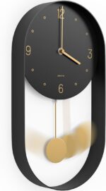 Driini Trendy Pendulum Wall Clock - Ornamental and Distinctive Metallic Body,... - Image 2