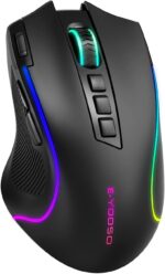 E-YOOSO Gaming Mouse, Tri-Modes Wi-fi/Bluetooth/Wired Rechargeable ... - Image 2