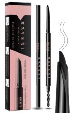 Eyebrow pencils for ladies,01Black,0.1mm Extremely-Nice,Waterproof,with 2-i... - Image 2