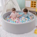 Foam Ball Pit, 47.2"x 13.8" Massive Ball Pits for Toddlers, Comfortable Spherical Okay... - Image 2