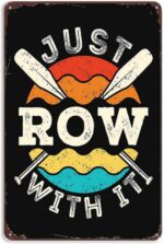 Humorous Simply Row with It Rowing Rower Crew Crew Oars Indicators Wall Decor Vi... - Image 2