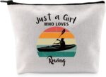 G2TUP Rowing Lovers Reward Simply A G-irl Who Loves Rowing Make-up Bag Rowi... - Image 2
